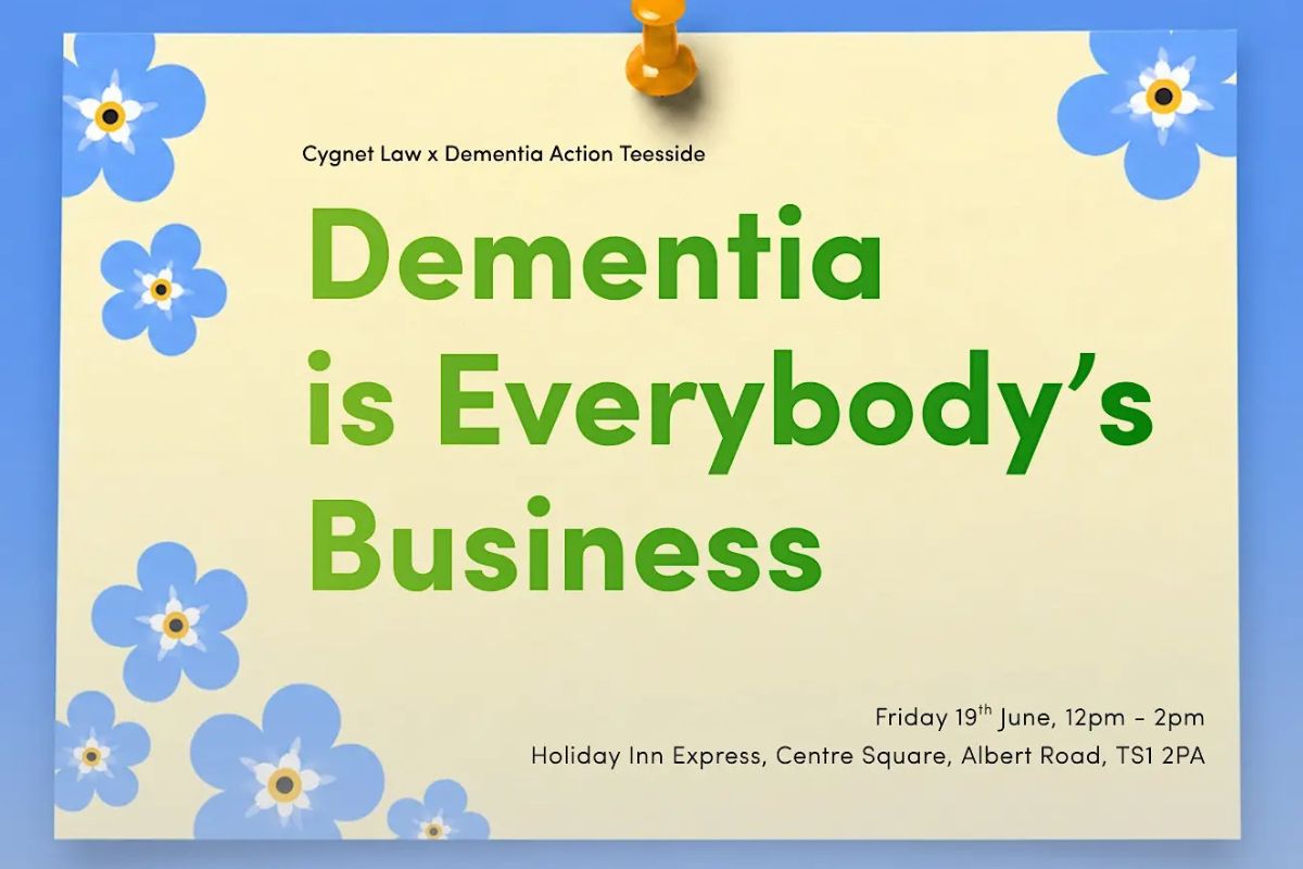 Event information for 'Dementia is everybody's business' sessions.
